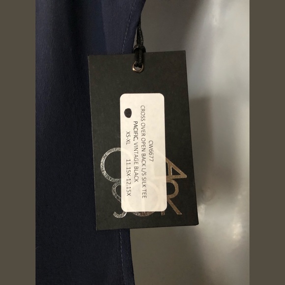 Chaser crossover open back silk top - Picture 5 of 5